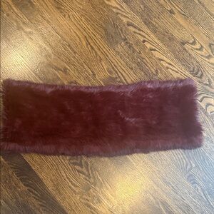 Jocelyn rabbit fur infinity scarf